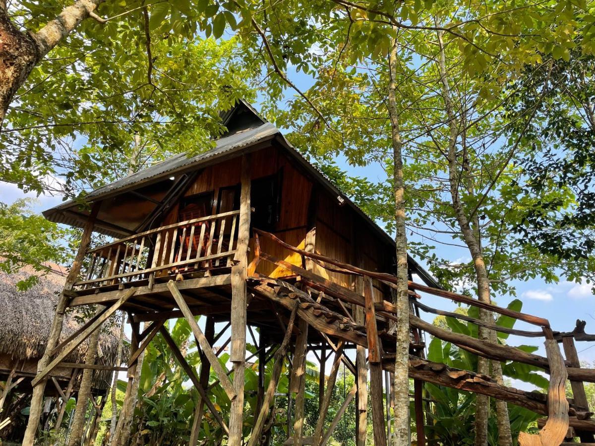 הוילה קאט טיין Sunny Field Eco Stilt House מראה חיצוני תמונה