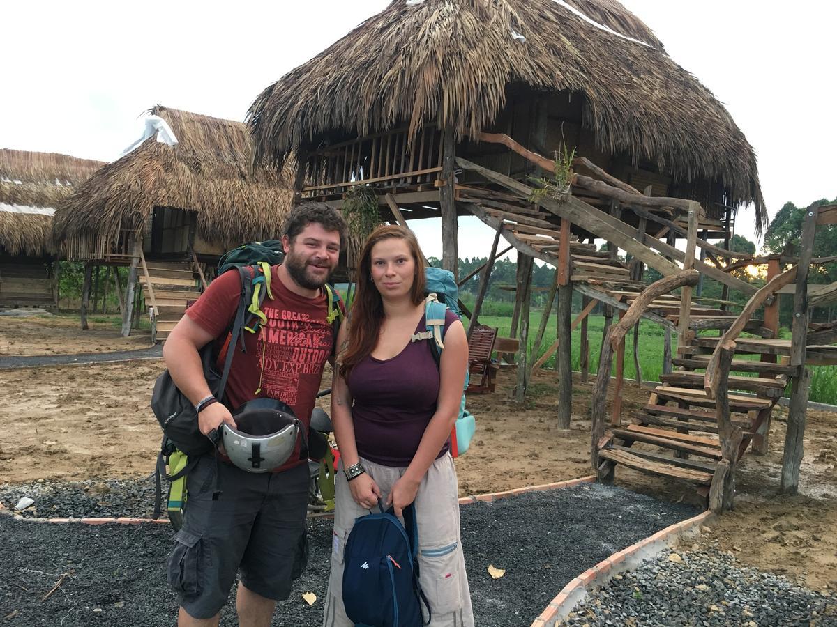 הוילה קאט טיין Sunny Field Eco Stilt House מראה חיצוני תמונה