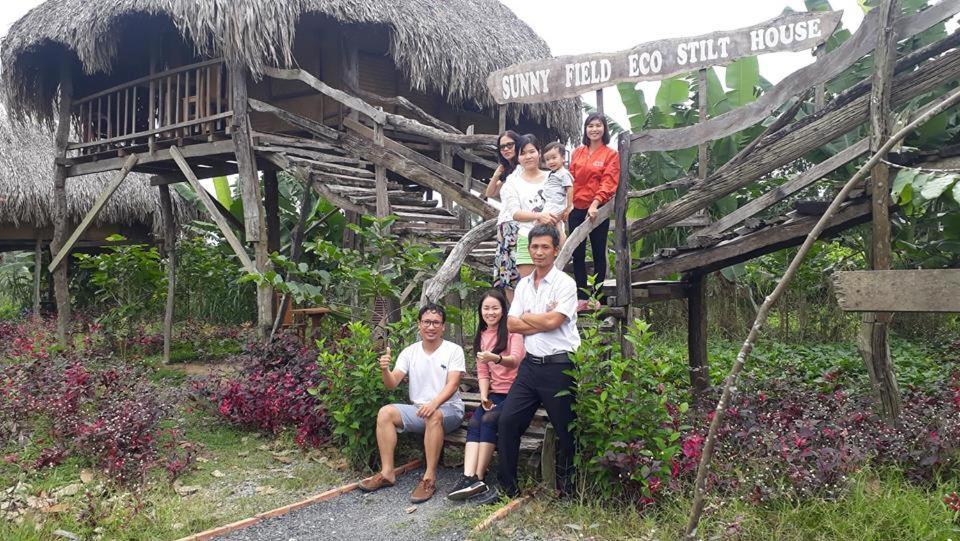 הוילה קאט טיין Sunny Field Eco Stilt House מראה חיצוני תמונה